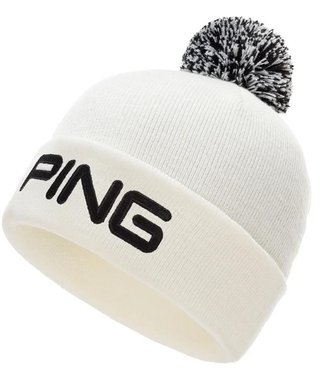 PING Classic Bobble vintermössa, vit