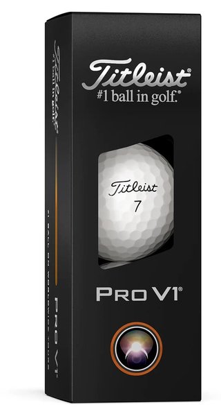 Titleist Pro V1 2025 golfbollar (12 bollar), High Number
