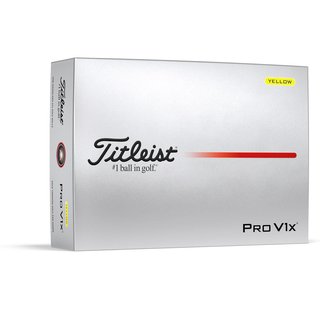 Titleist Pro V1x 2025 golfbollar, gula