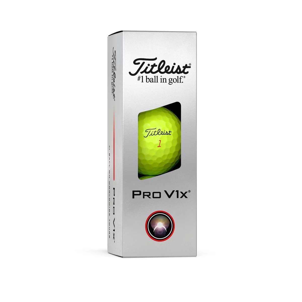 Titleist Pro V1x 2025 golfbollar, gula