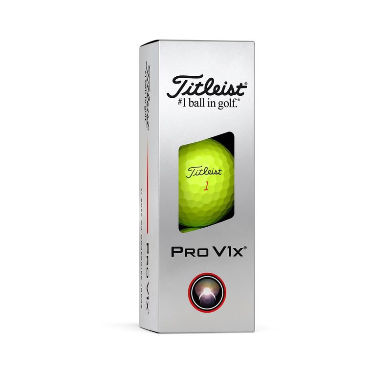 Titleist Pro V1x 2025 golfbollar, gula