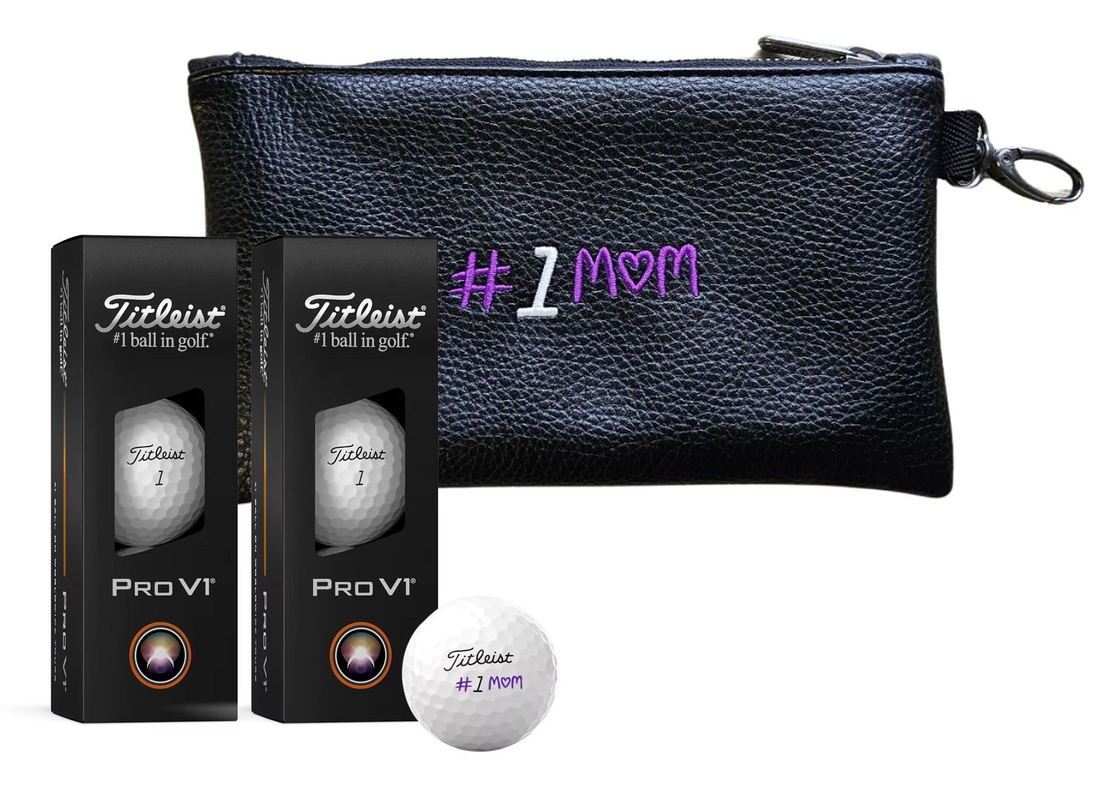 Titleist Pro V1 2025 golfbollar, Mors dag inkl. påse