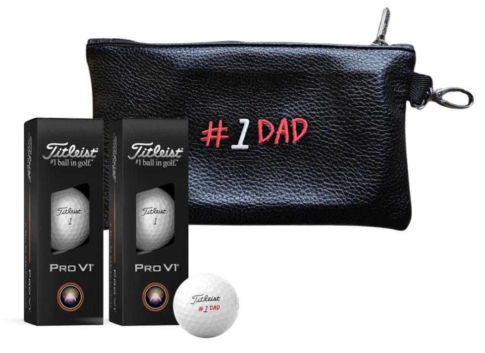 Titleist Pro V1 golfbollar 2025 (6 bollar), Fathers's Day inkl. påse