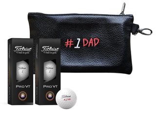 Titleist Pro V1 golfbollar 2025 (6 bollar), Fathers's Day inkl. påse