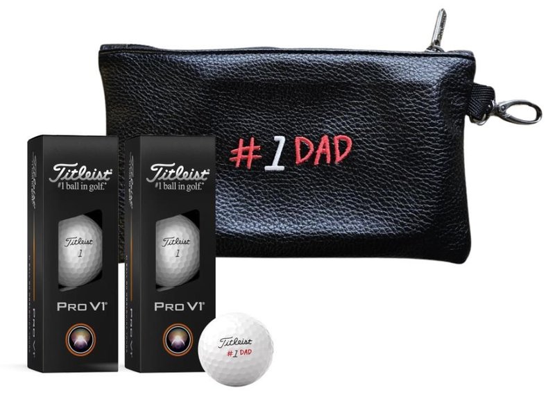 Titleist Pro V1 golfbollar 2025 (6 bollar), Fathers's Day inkl. påse