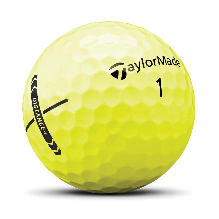 TaylorMade Distance+ golfbollar, gula