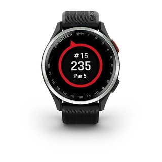Garmin Approach S44 GPS-klocka, svart/silver aluminium