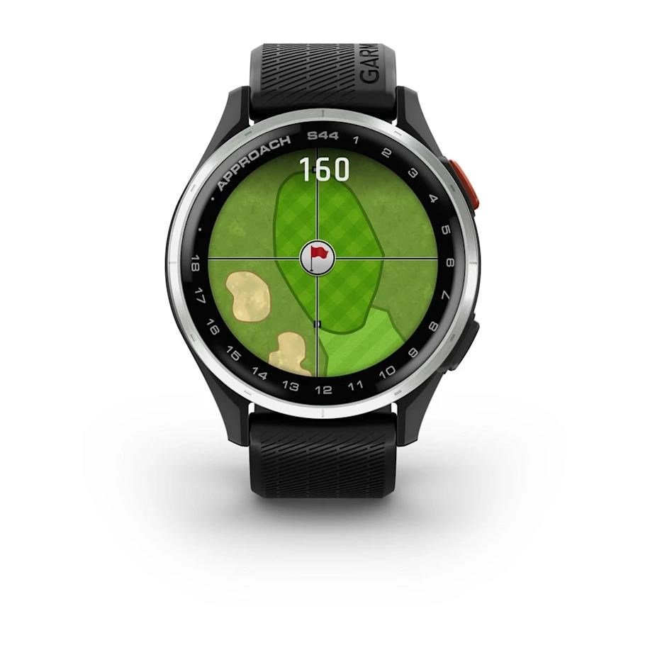 Garmin Approach S44 GPS-klocka, svart/silver aluminium