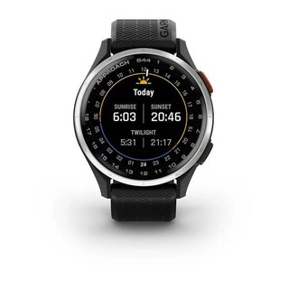 Garmin Approach S44 GPS-klocka, svart/silver aluminium