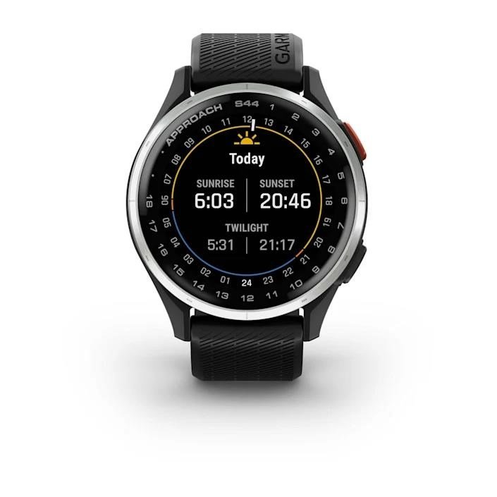 Garmin Approach S44 GPS-klocka, svart/silver aluminium