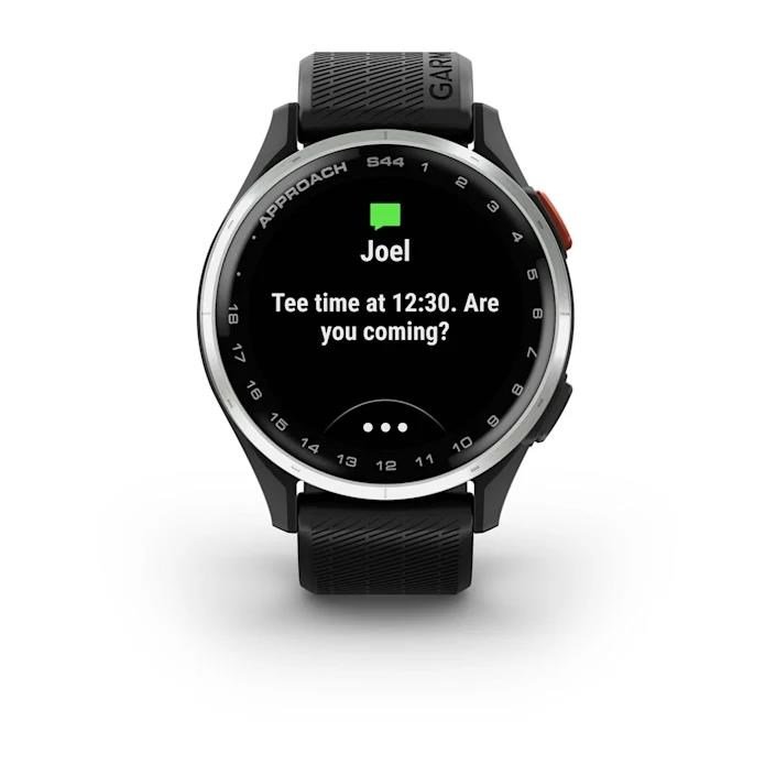 Garmin Approach S44 GPS-klocka, svart/silver aluminium