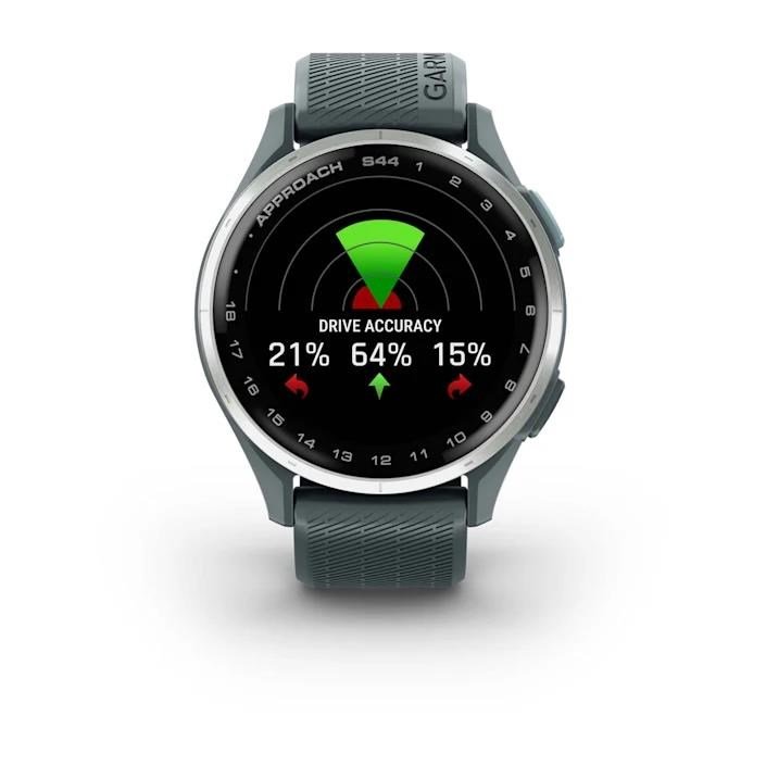 Garmin Approach S44 GPS-klocka, twilight/silver aluminium