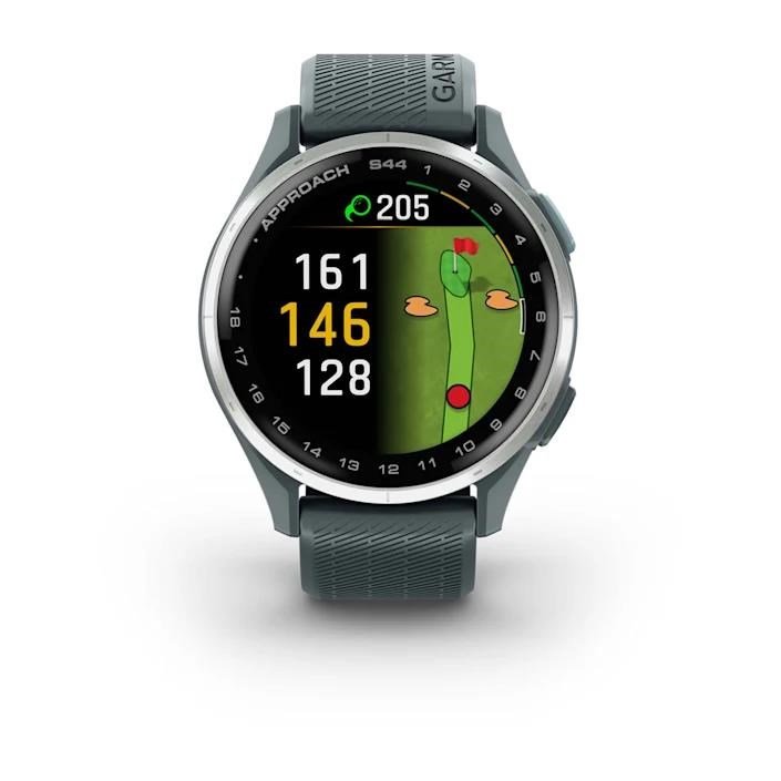 Garmin Approach S44 GPS-klocka, twilight/silver aluminium