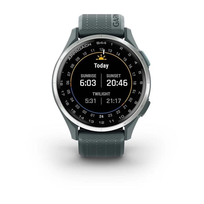 Garmin Approach S44 GPS-klocka, twilight/silver aluminium