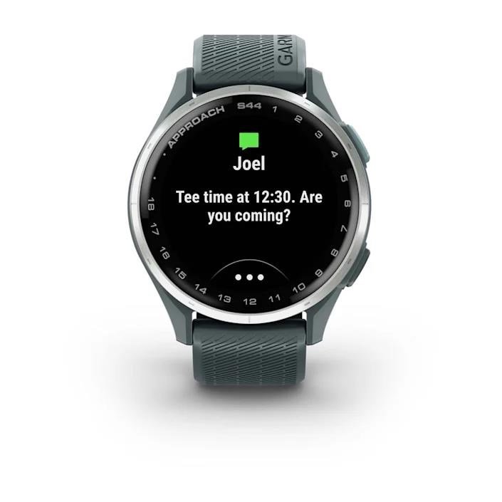Garmin Approach S44 GPS-klocka, twilight/silver aluminium