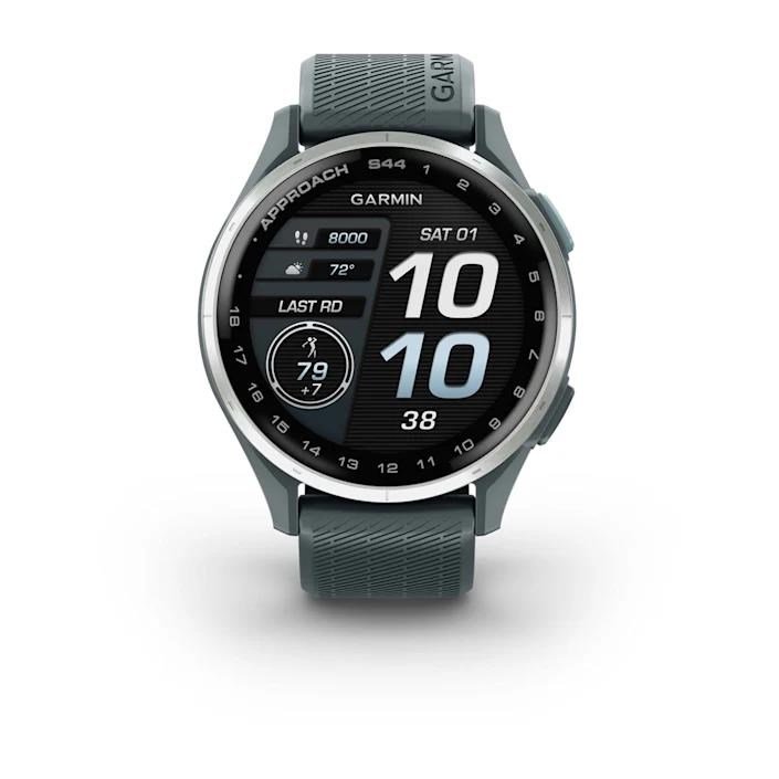Garmin Approach S44 GPS-klocka, twilight/silver aluminium