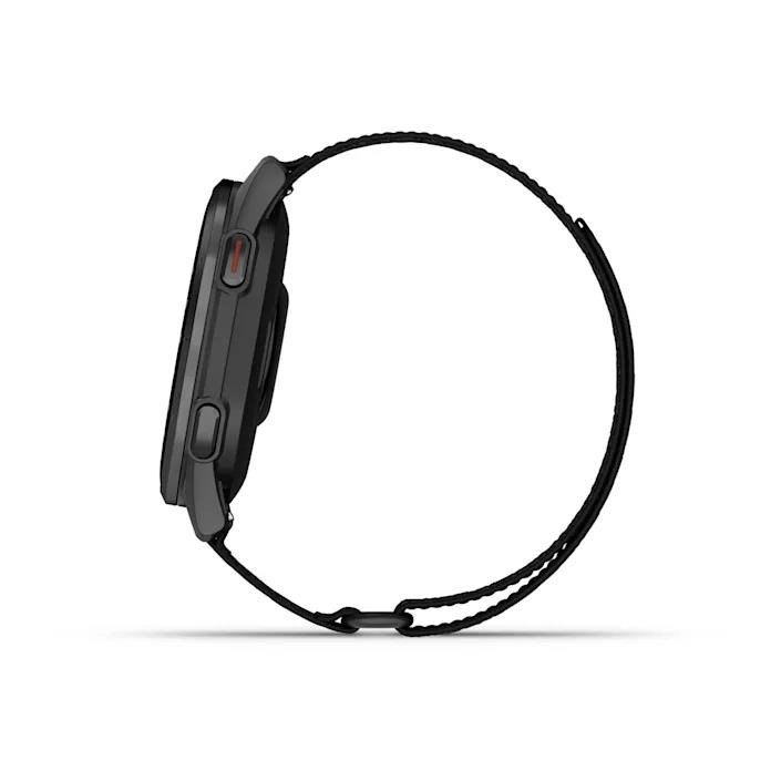 Garmin Approach S50 GPS-klocka, svart nylon/silver aluminium
