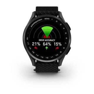 Garmin Approach S50 GPS-klocka, svart nylon/silver aluminium
