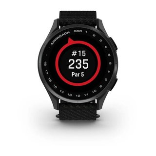 Garmin Approach S50 GPS-klocka, svart nylon/silver aluminium