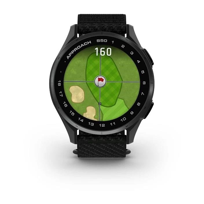 Garmin Approach S50 GPS-klocka, svart nylon/silver aluminium