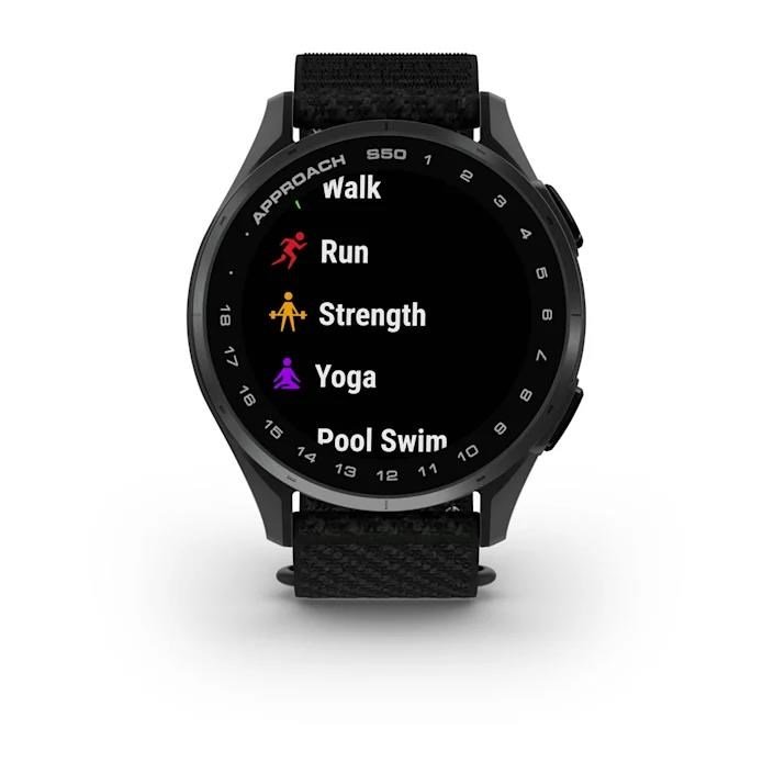 Garmin Approach S50 GPS-klocka, svart nylon/silver aluminium