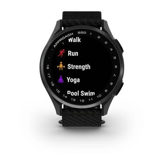 Garmin Approach S50 GPS-klocka, svart nylon/silver aluminium