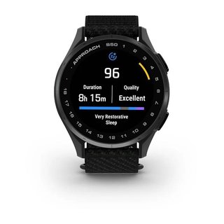 Garmin Approach S50 GPS-klocka, svart nylon/silver aluminium