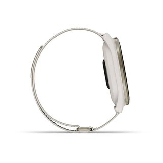 Garmin Approach S50 GPS-klocka, ivory nylon/cream gold aluminium