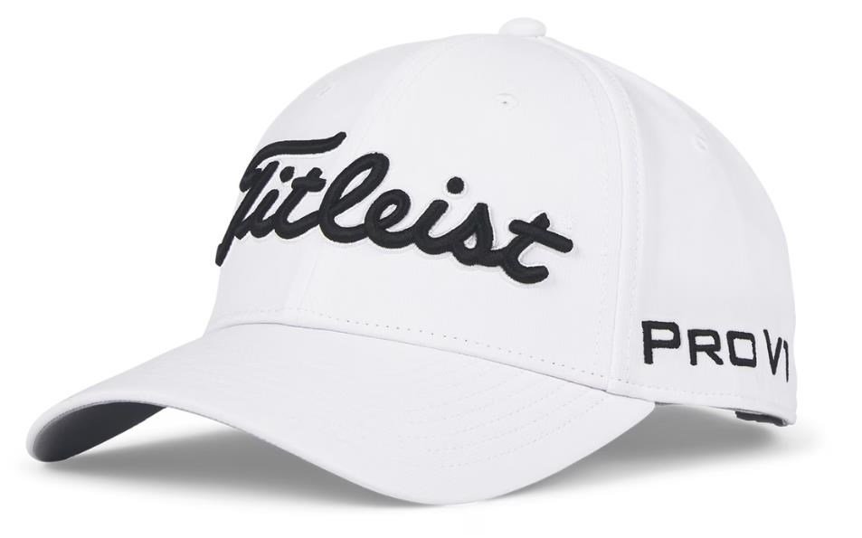 Titleist Tour Performance herr keps, vit/svart