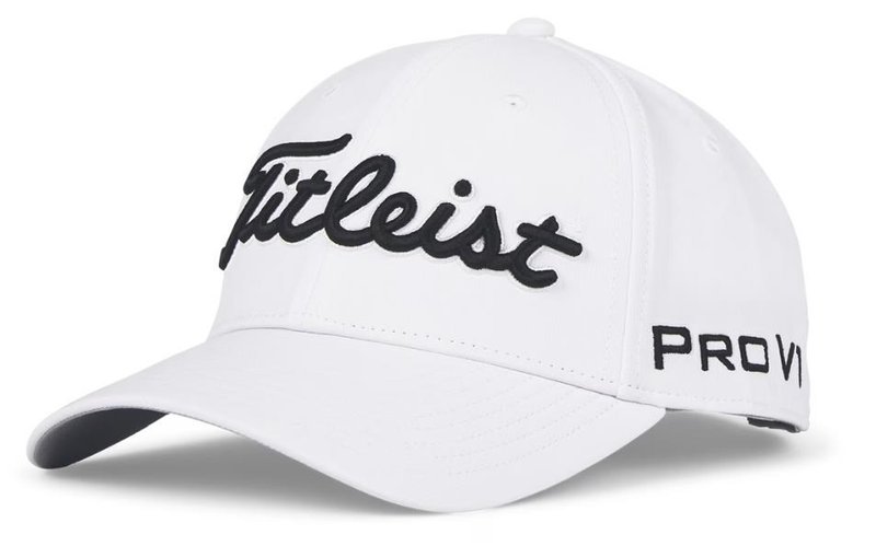 Titleist Tour Performance herr keps, vit/svart