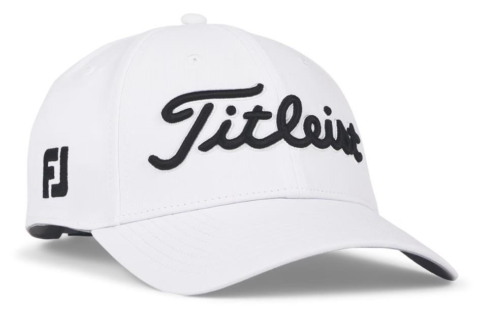 Titleist Tour Performance herr keps, vit/svart