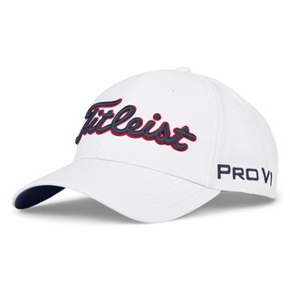 Titleist Tour Performance herr keps, vit/navy/röd