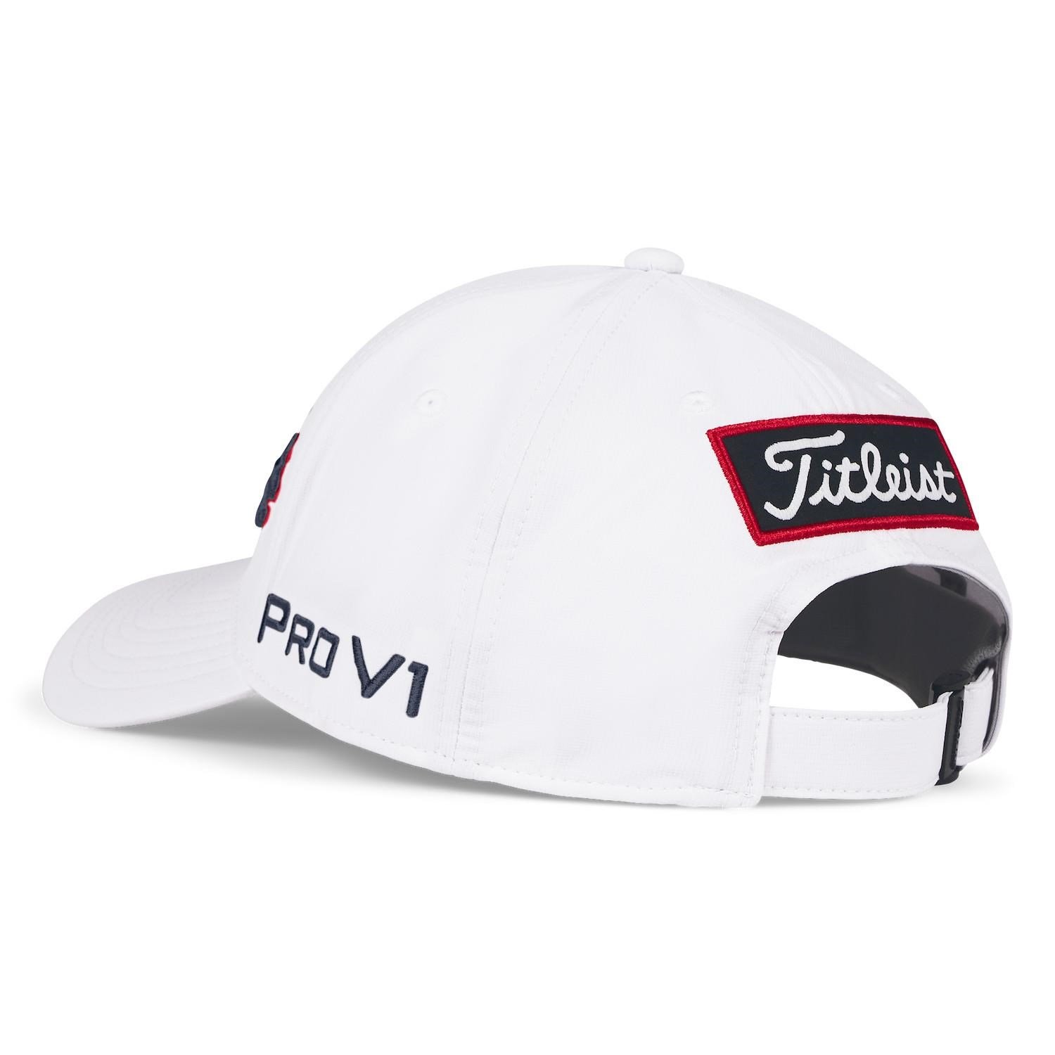 Titleist Tour Performance herr keps, vit/navy/röd