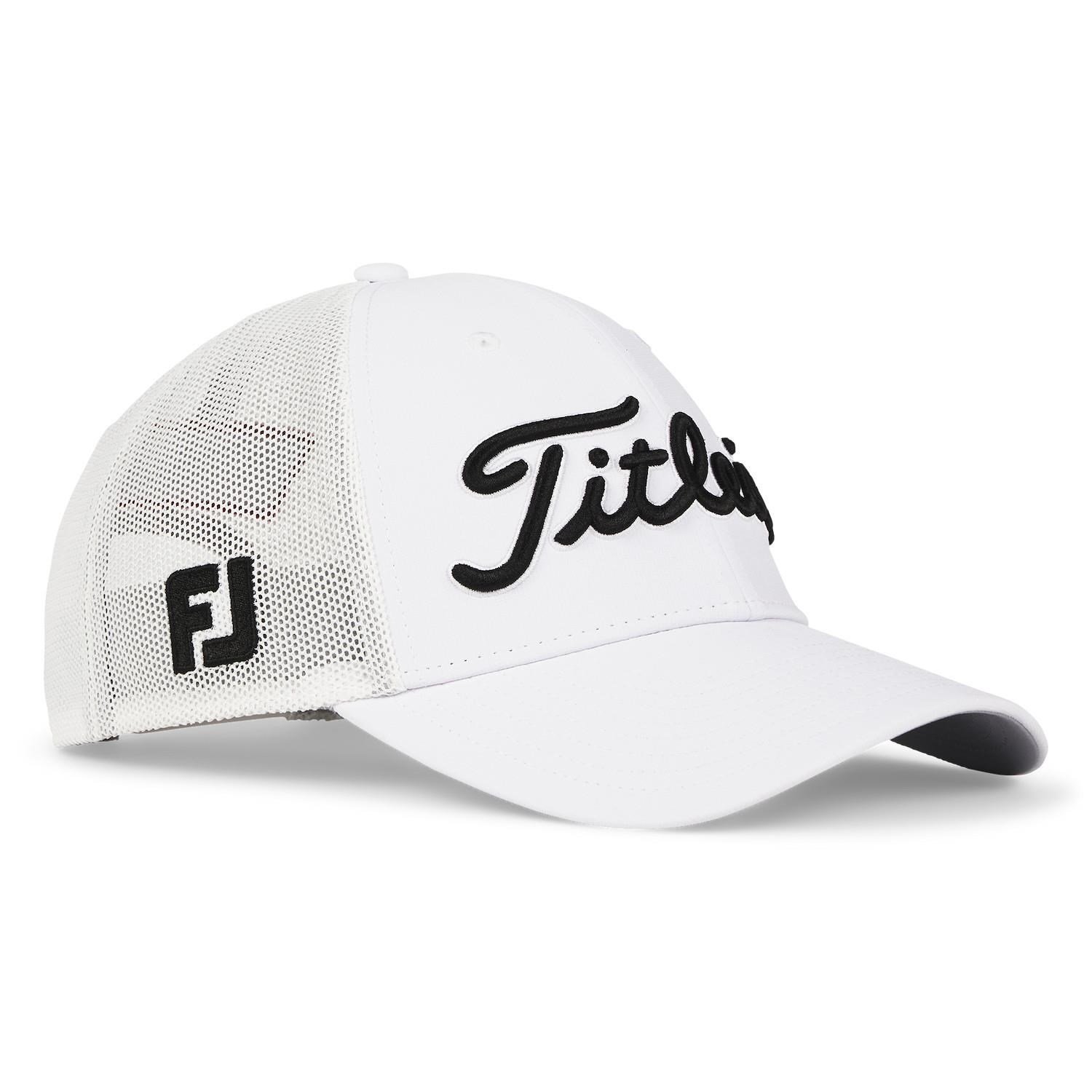 Titleist Tour Mesh herr keps, vit/svart
