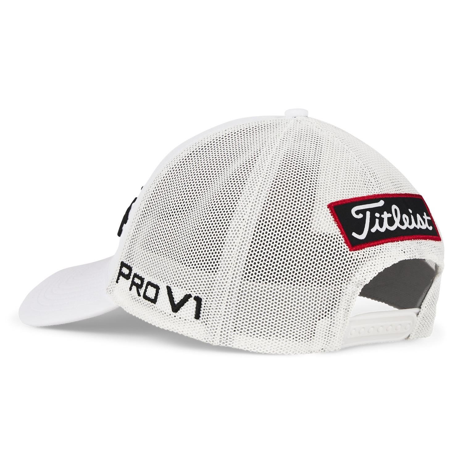Titleist Tour Mesh herr keps, vit/svart