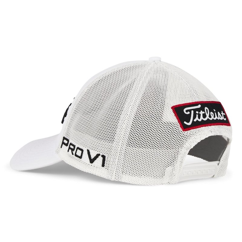 Titleist Tour Mesh herr keps, vit/svart