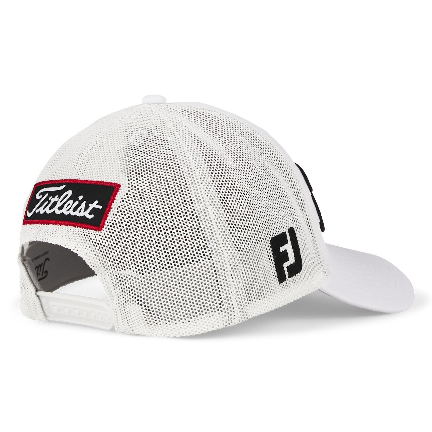 Titleist Tour Mesh herr keps, vit/svart