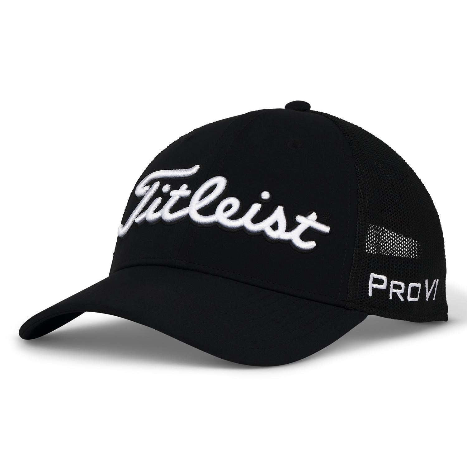 Titleist Tour Mesh herr keps, svart/vit