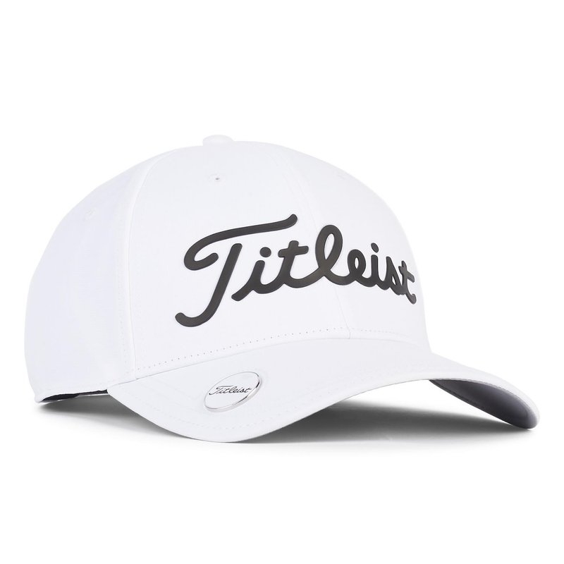Titleist Players Performance Ball Marker herr keps, vit/svart