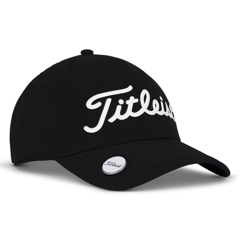Titleist Players Performance Ball Marker herr keps, svart/vit