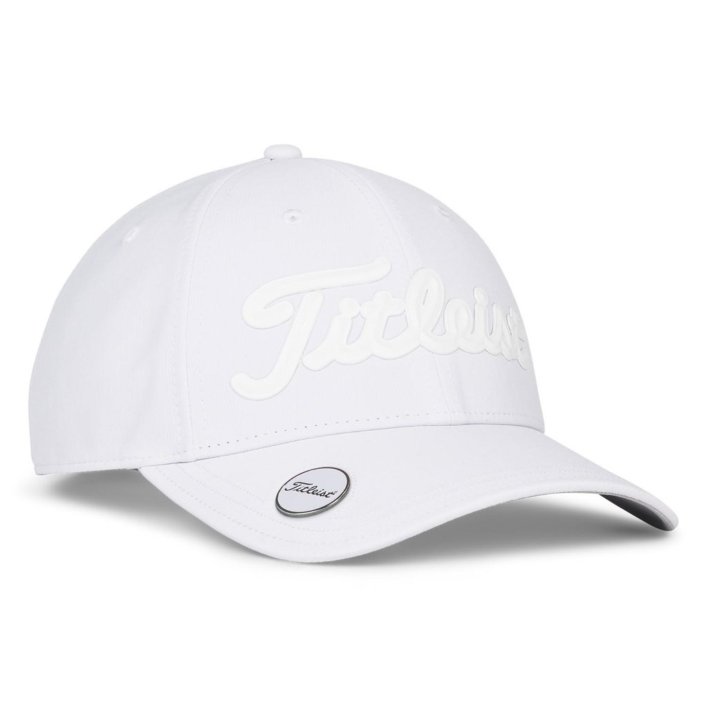 Titleist Players Ball Marker herr keps, vit/vit