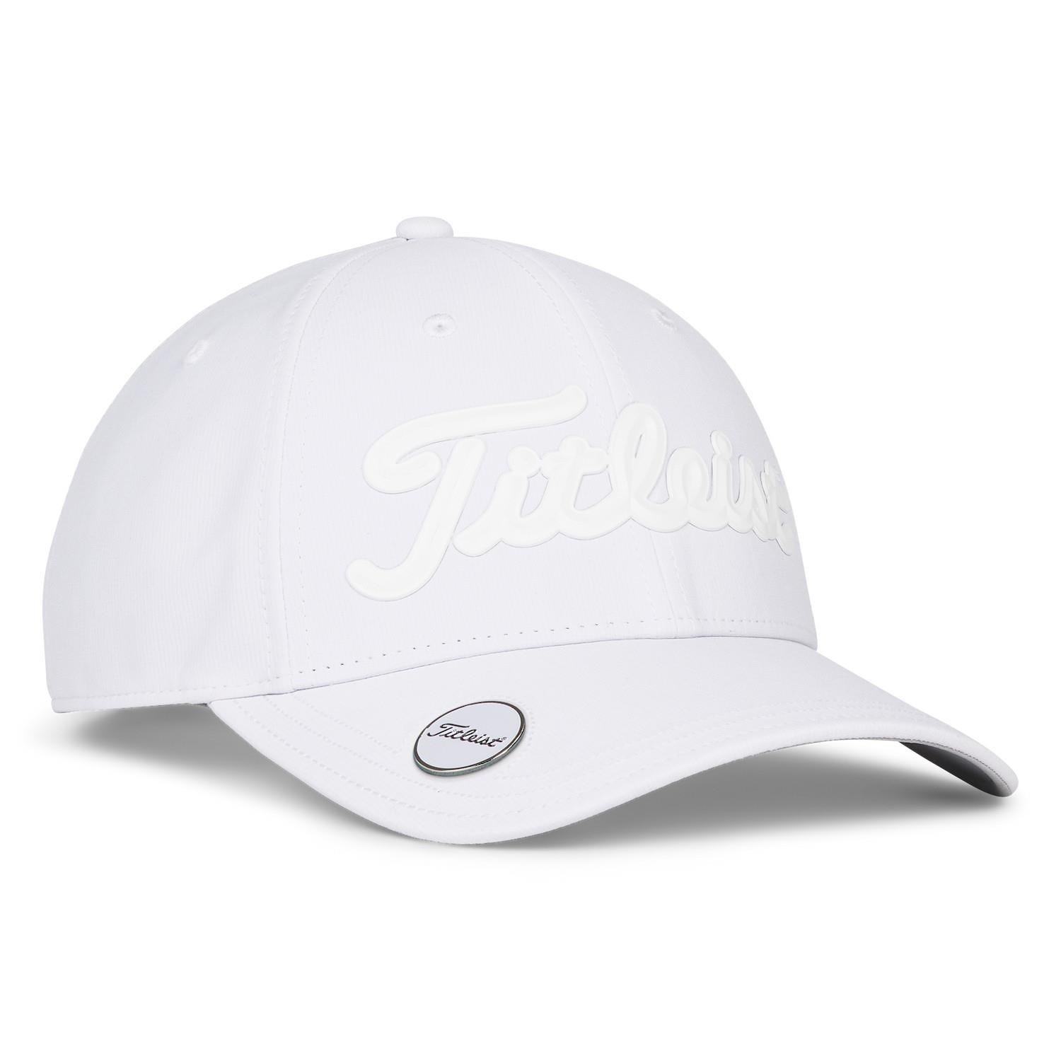 Titleist Players Ball Marker herr keps, vit/vit