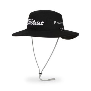 Titleist Tour Aussie herr bucket hat, svart/vit