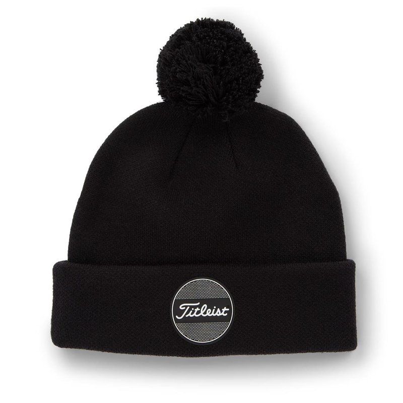 Titleist Boardwalk Pom Pom vintermössa, svart