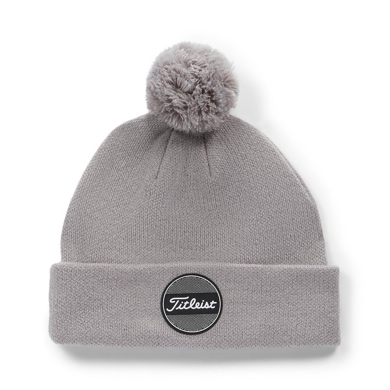 Titleist Boardwalk Pom Pom herr vintermössa, grå
