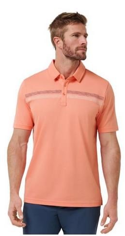 Travis Mathew Roaming Routes herr polo, coral fusion