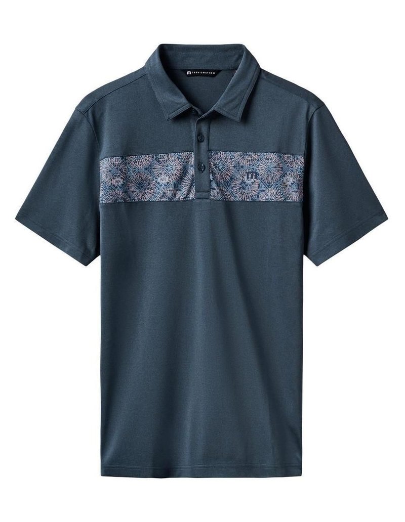 Travis Mathew Good Good Acropolis herr polo, mood indigo/vintage indigo