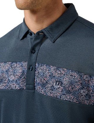 Travis Mathew Good Good Acropolis herr polo, mood indigo/vintage indigo