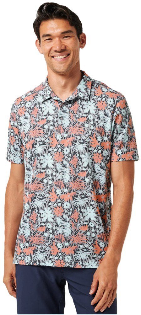 Travis Mathew Featherweight Sand herr polo, heather medium grey
