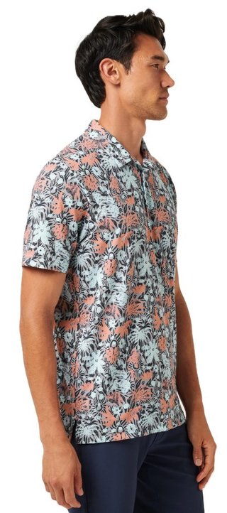 Travis Mathew Featherweight Sand herr polo, heather medium grey